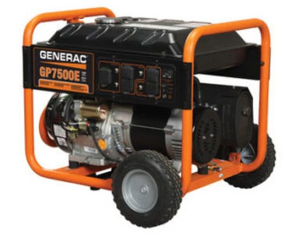 Generac GP7500E 7500 Watt Portable Generator, Electric Start